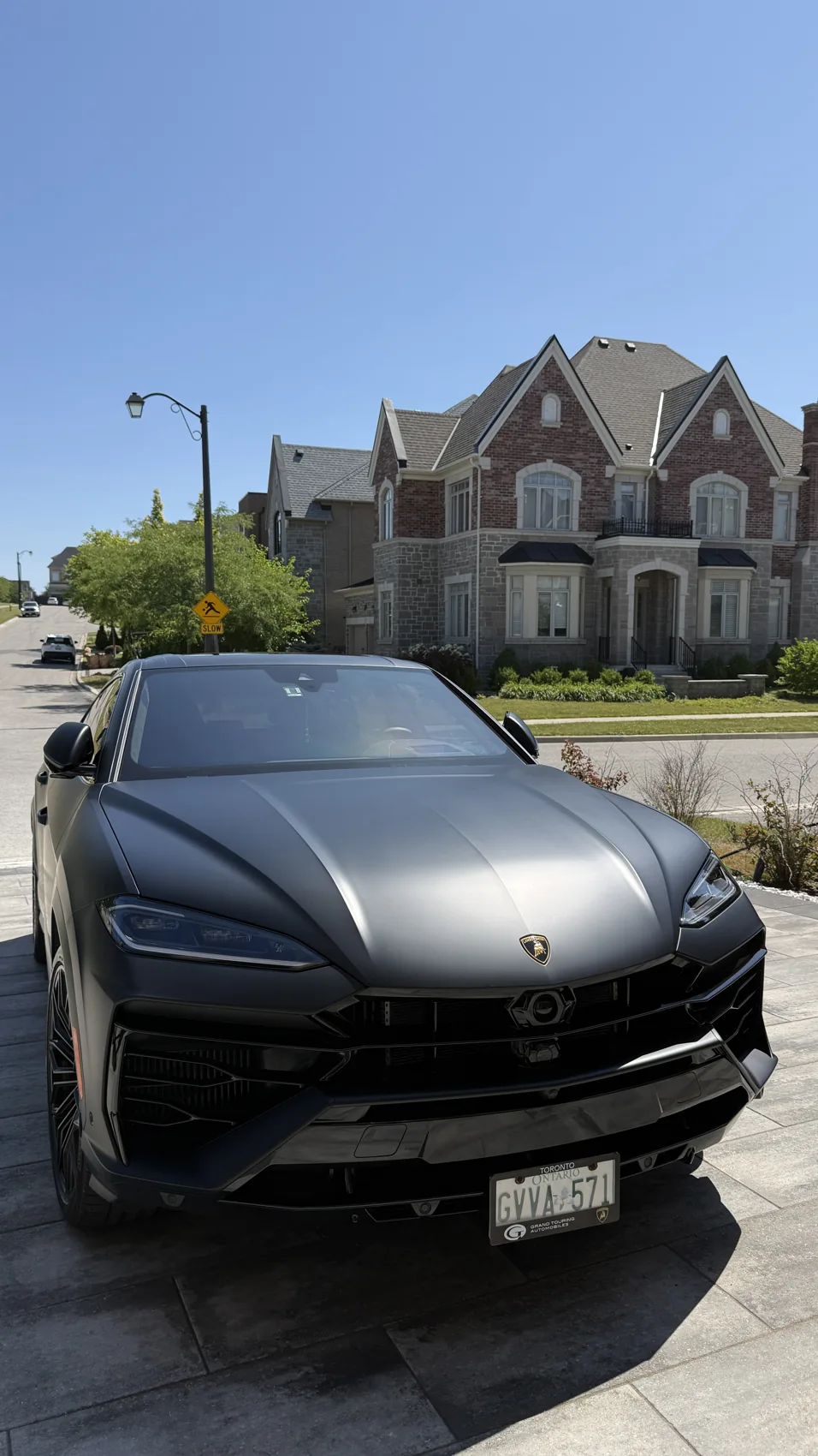 Black Lamborghini Urus exterior after detailing