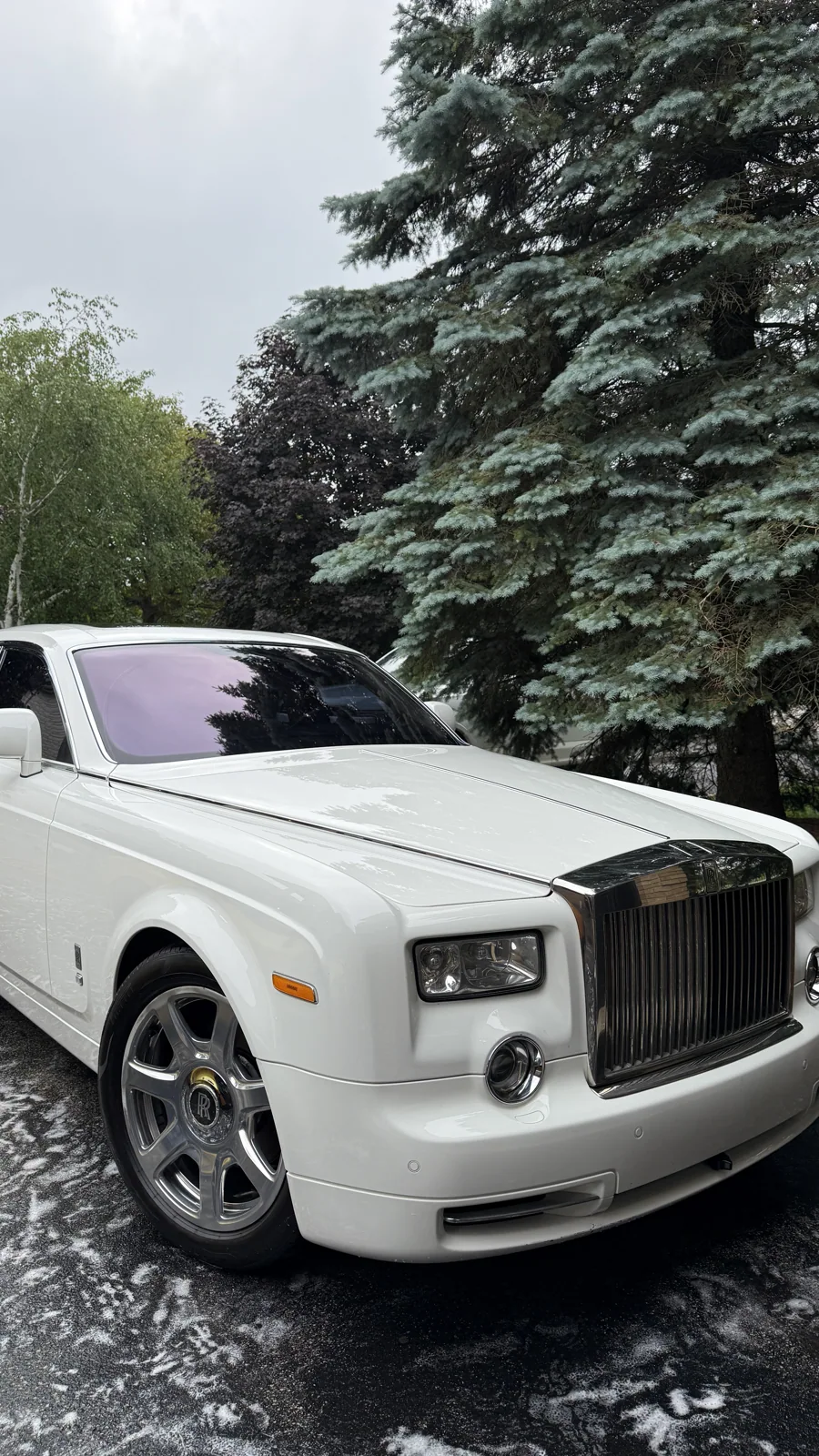 Luxury Rolls-Royce at a mobile detailing appointment